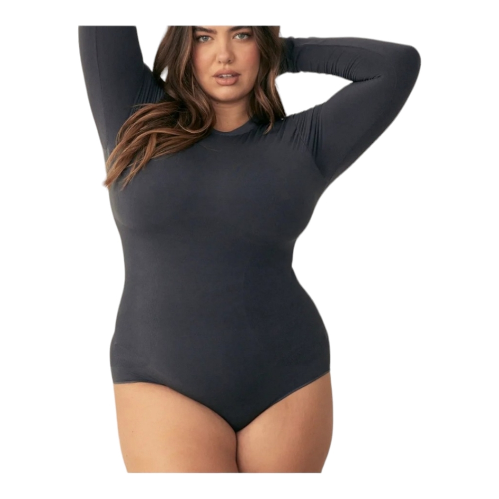 Pinsy Butter Sculpt Long Sleeve-XL-GREY